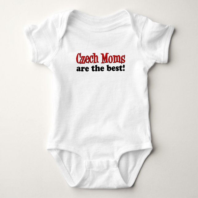 Czech Moms Are The Best Baby Bodysuit (Front)