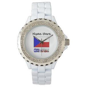 Czech Republic and Czech Flag Personalised Watch