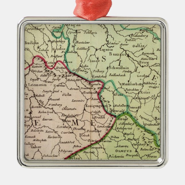 Czech Republic and Poland Metal Tree Decoration (Front)