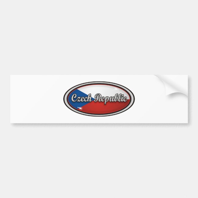 Czech Republic Bumper Sticker (Front)