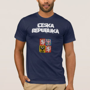 Czech Republic Ceska Republika with coat of arms T-Shirt