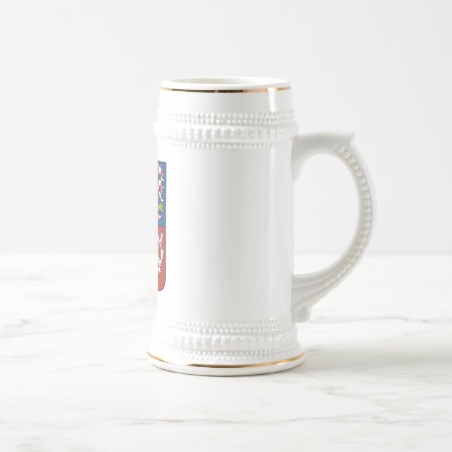 Czech Republic Coat of Arms Beer Stein (Right)