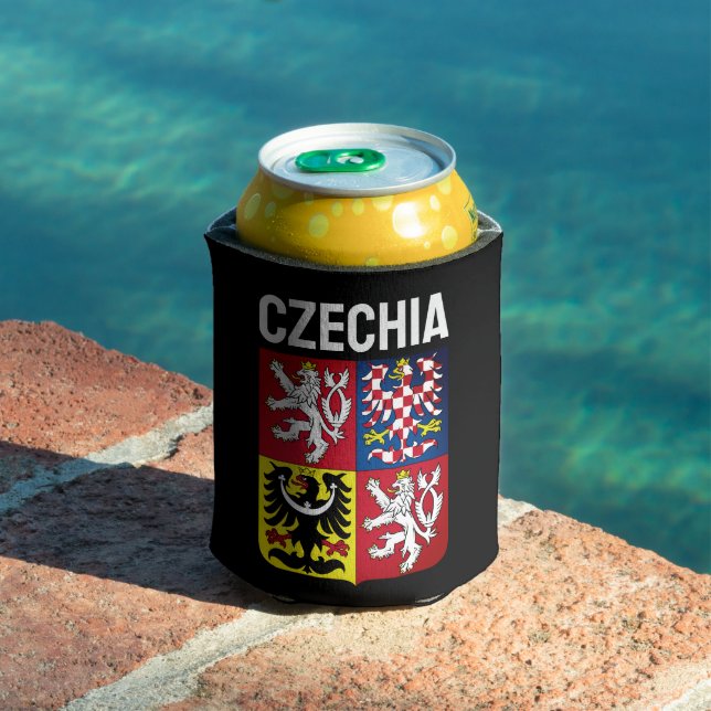 Czech Republic coat of arms Can Cooler (In Situ Pool)