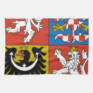 Czech Republic Coat of Arms Tea Towel