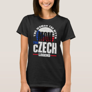 Czech Republic Czech Czech Republic Flag Mother  T-Shirt