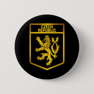 Czech Republic  Emblem 6 Cm Round Badge