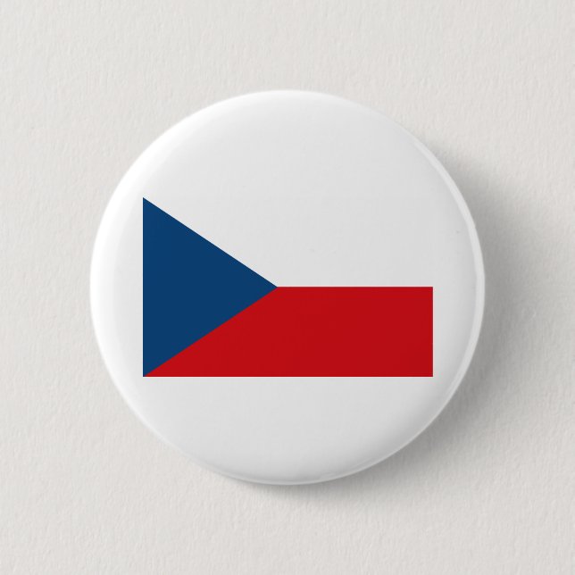 Czech Republic Flag 6 Cm Round Badge (Front)