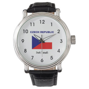 Czech Republic flag and motto Watch