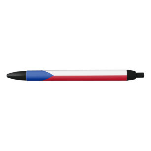 Czech Republic flag Black Ink Pen