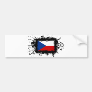 Czech Republic Flag Bumper Sticker