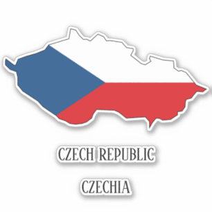 Czech Republic Flag Charming Patriotic Map