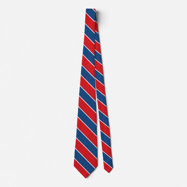 Czech Republic Flag Colours Tie (Front)