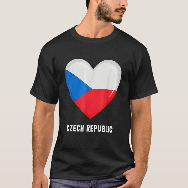 Czech Republic Flag   Czech T-Shirt (Front)