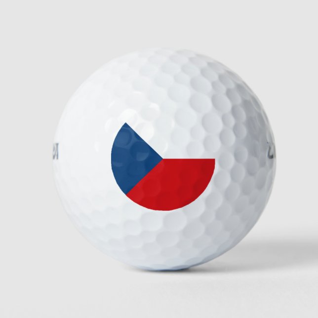 Czech Republic Flag Golf Balls (Front)