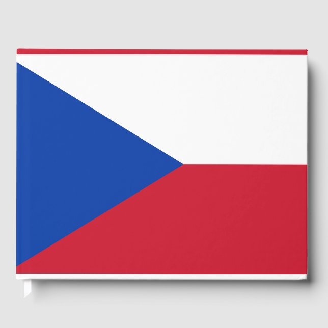 Czech Republic flag Guest Book (Front)