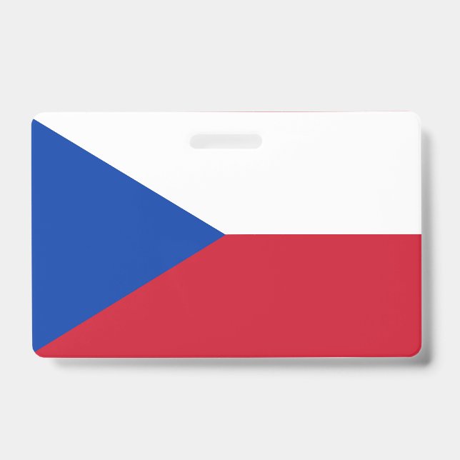 Czech Republic flag ID Badge (Front)