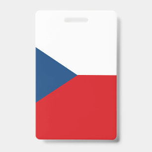 Czech Republic Flag ID Badge