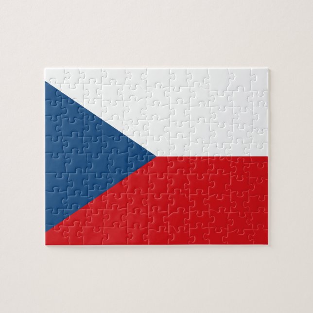 Czech Republic Flag Jigsaw Puzzle (Horizontal)