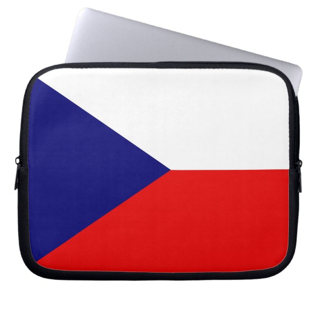 Czech Republic Flag Laptop Case (Front)