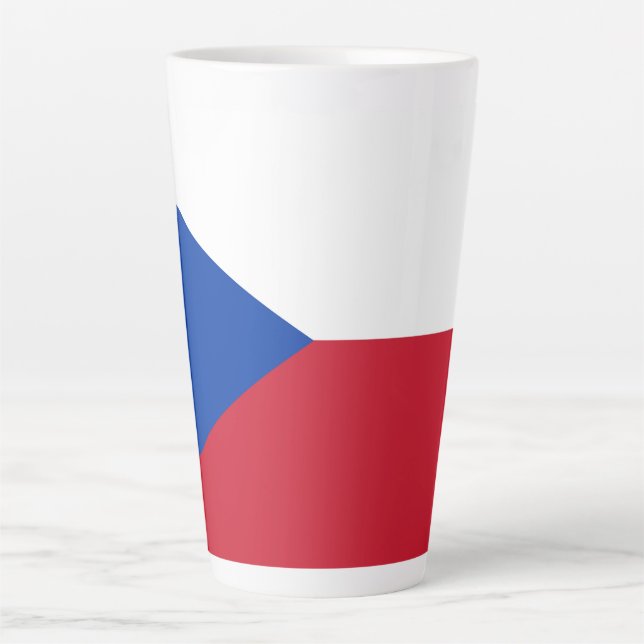 Czech Republic flag Latte Mug (Front)