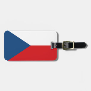 Czech Republic Flag Luggage Tag
