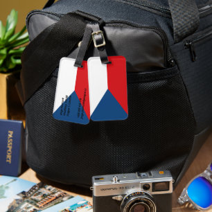 Czech Republic flag Luggage Tag