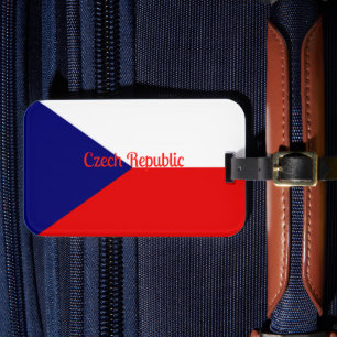 Czech Republic flag  Luggage Tag
