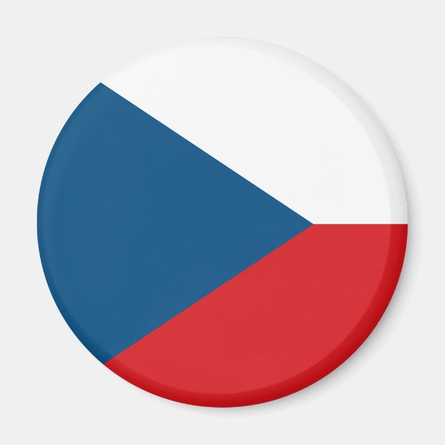 Czech Republic Flag Magnet (Front)
