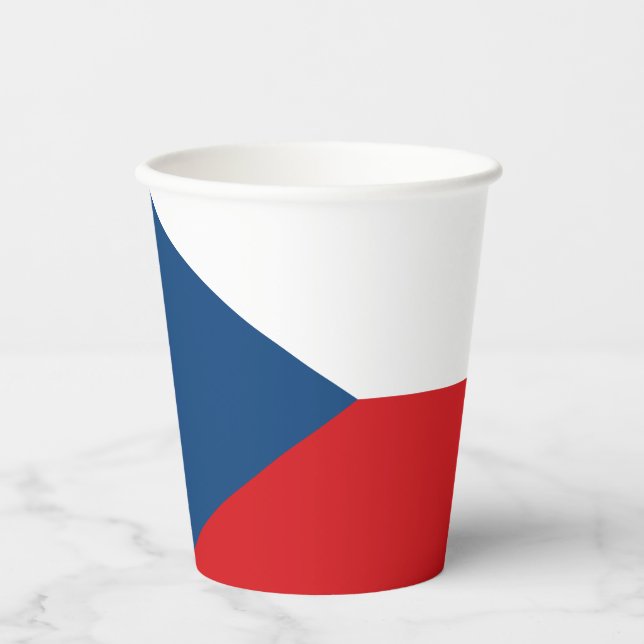 Czech Republic Flag Paper Cups (Front)