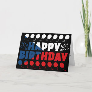Czech Republic Flag Patriotic Birthday Card