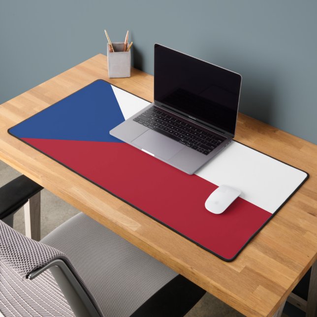 Czech Republic flag phone case Desk Mat (Office 2)