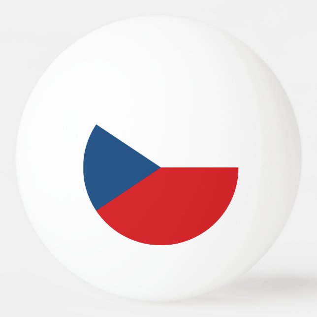 Czech Republic Flag Ping Pong Ball (Front)