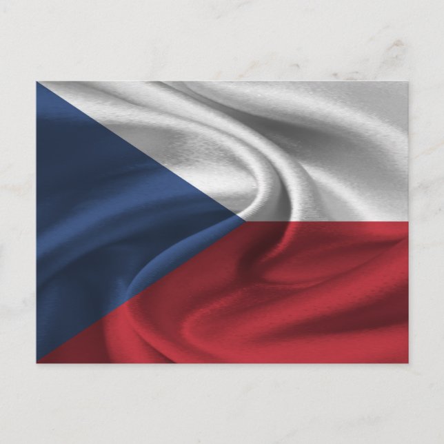 Czech Republic Flag Postcard (Front)
