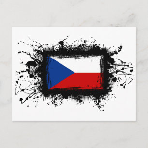 Czech Republic Flag Postcard