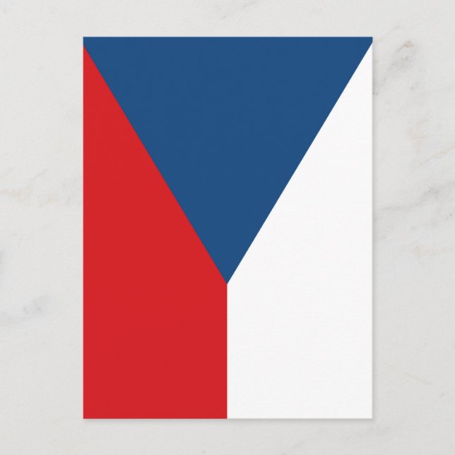 Czech Republic Flag Postcard (Front)