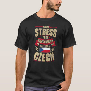 Czech Republic Flag Proud Czechs Men & Women   T-Shirt