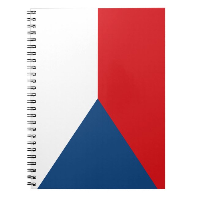 Czech Republic Flag Spiral Notebook (Front)