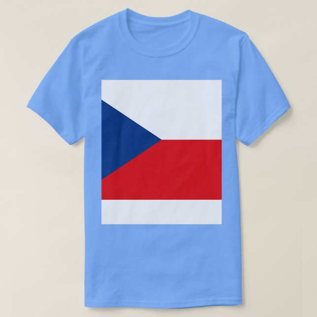 Czech Republic Flag T-Shirt (Design Front)