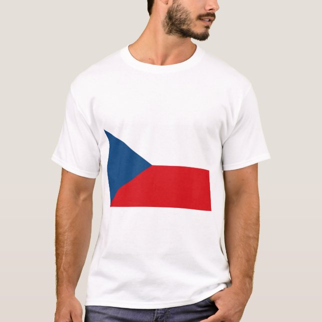 Czech Republic Flag T-Shirt (Front)