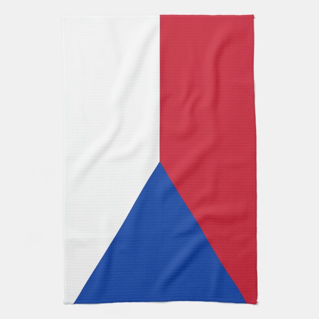 Czech Republic flag Tea Towel (Vertical)