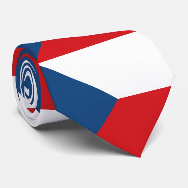 Czech Republic Flag Tie (Rolled)