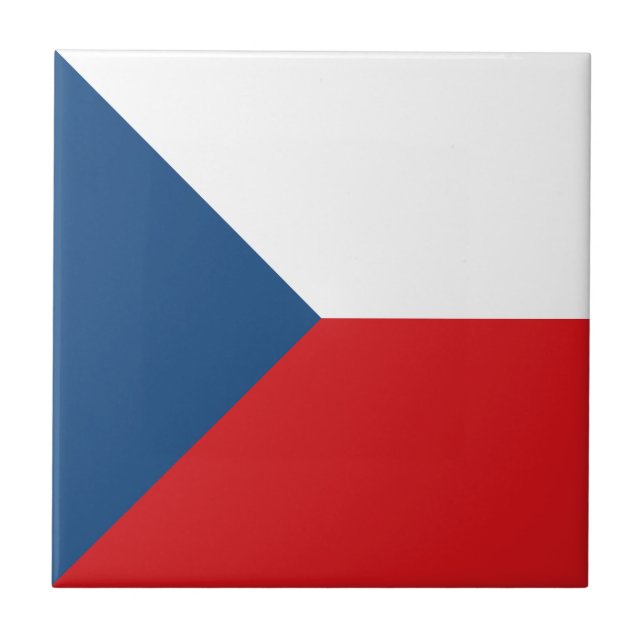 Czech Republic Flag Tile (Front)
