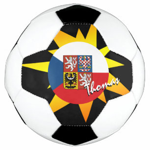 Czech Republic Football & Czech Flag / BANG Soccer Ball
