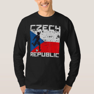 Czech Republic Football Soccer Fan Jersey Flag Cze T-Shirt