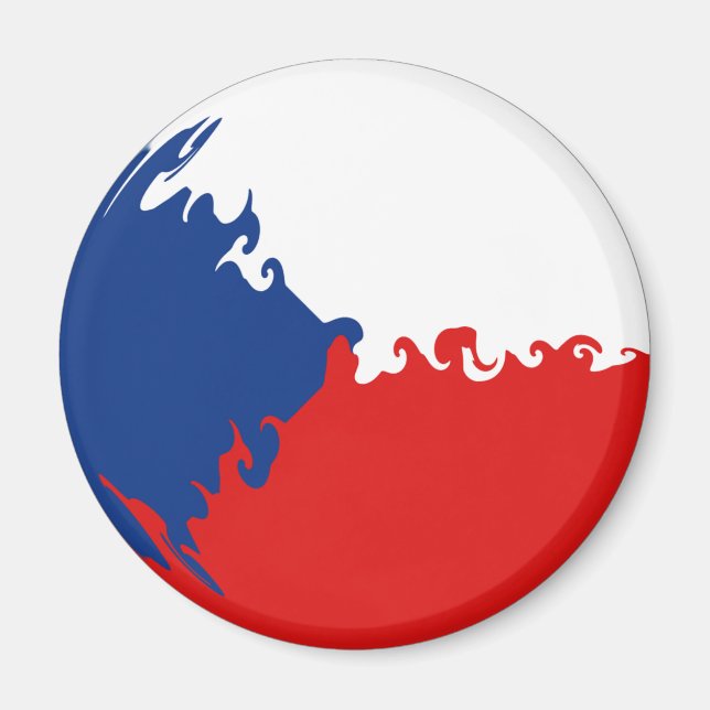 Czech Republic Gnarly Flag Magnet (Front)