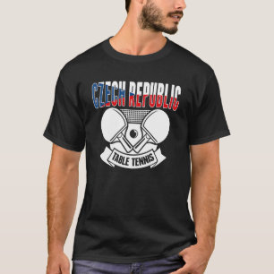 Czech Republic Ping Pong Czech Table Tennis Suppo T-Shirt