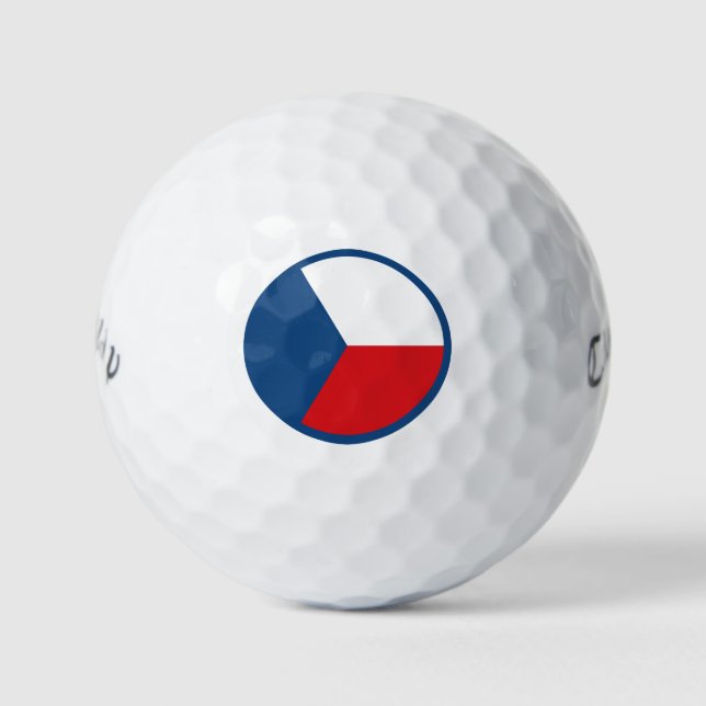 Czech Republic roundel country flag symbol army mi Golf Balls (Front)