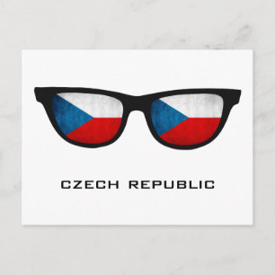 Czech Republic Shades custom text & colour postcar Postcard