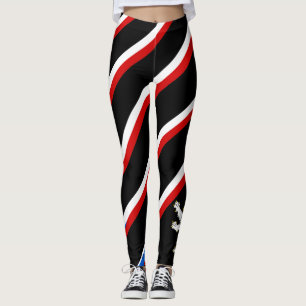 Czech stripes flag leggings