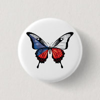 Czech Swallowtail Butterfly Flag Sticker